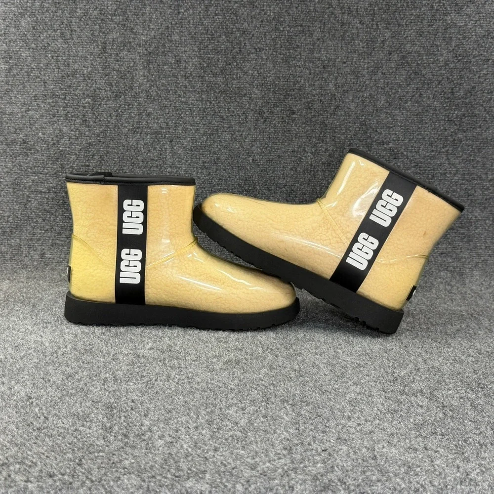 UGG Classic Clear Mini Boots Women's 9 Shearling Waterproof Winter Snow Shoes